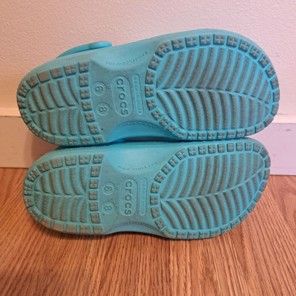 Crocs Classic Clog Color Venetian Blue Unisex Men’s 6 Womens 8 Light Weight - Picture 6 of 6